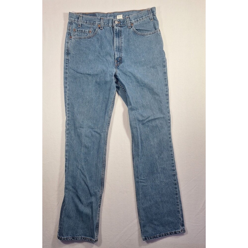 Vintage Levis Jeans Mens Denim Cotton 517 Boot Cut Made In USA 38x36 (fits35x35)